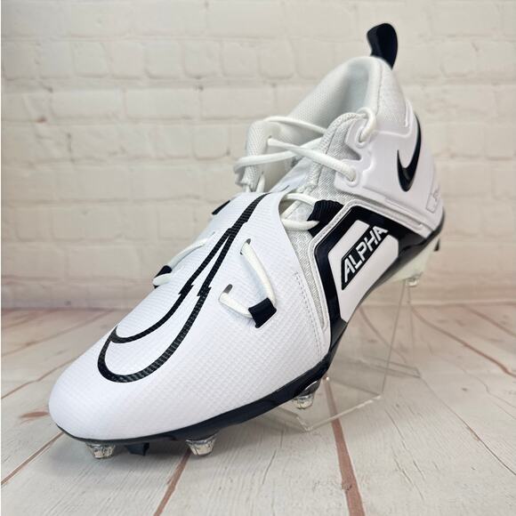 Nike Alpha Menace Pro 3 Detach White/Black Footballs Cleats Size 12 (DH3293-100) - Picture 3 of 10